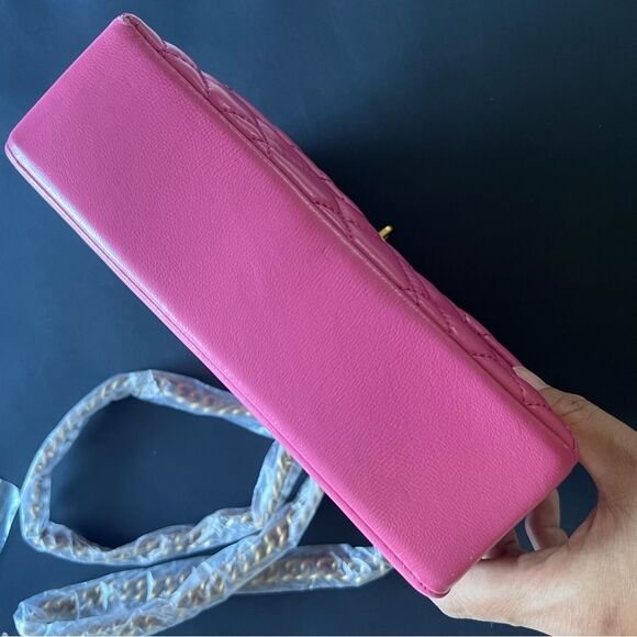 Kurt Geiger MINI BRIXTON LOCK Leather BAG Pink NEW MSRP $215 Missing Lock - Picture 8 of 11